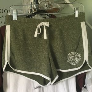Justice Sweat Shorts. Girls size 16🌹